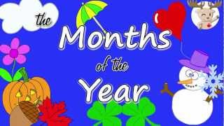 The Months of the Year Song [upl. by Ytak]