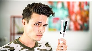 How to Use A Hair Straightener The RIGHT WAY  Mens Hair Tips 2017  Blumaan [upl. by Estrellita]