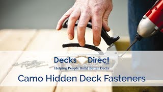 Camo Hidden Deck Fastener System [upl. by Neelyam]