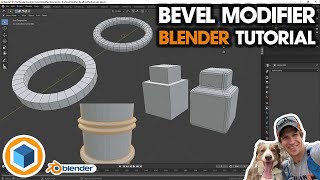 Using the BEVEL MODIFIER in Blender  Blender Modifier Tutorial [upl. by Greiner]