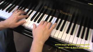 G flatF sharp Major Scale For Piano [upl. by Karl]