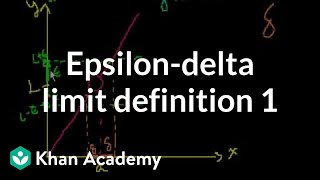 Epsilondelta limit definition 1  Limits  Differential Calculus  Khan Academy [upl. by Rogerio]