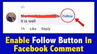 How To Add Follow Button On Facebook Comment 2023 [upl. by Urbano]