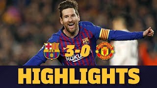 BARÇA 30 MANCHESTER UNITED  Match highlights [upl. by Llehsim]