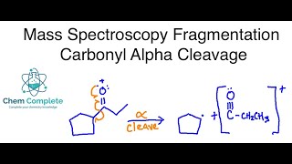 Mass Spectroscopy Fragmentation  Carbonyl Alpha Cleavage [upl. by Mellisa]