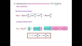 TD  Exercice corrigé Cinématique du point matérielSerret Frenet [upl. by Harbot973]