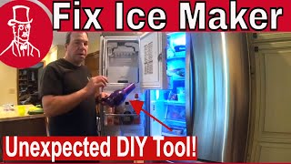 How to Fix an Ice Maker  LG Refrigerator [upl. by Erodeht]