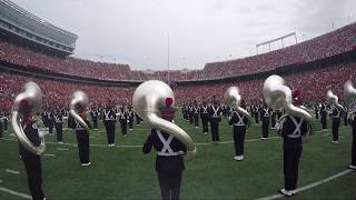 The Ohio State University Marching Band Bass Drum GoPro Footage 83119 [upl. by Calia]