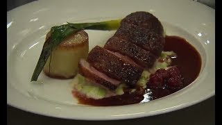 Gordon Ramsay Hells Kitchen Crispy Skin Duck Breast Recipe [upl. by Oconnor995]