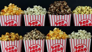 8 ways flavored popcorn 8 delicious and easy recipeshomemade popcorn [upl. by Lhok]