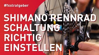 Shimano Schaltwerk perfekt einstellen am Rennrad  Anleitung [upl. by Ennoid815]