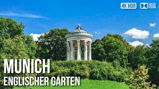 Englischer Garten Park Munich  🇩🇪 Germany 4K HDR Walking Tour [upl. by Eglantine181]