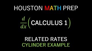 Related Rates Cylinder Example [upl. by Akisey747]