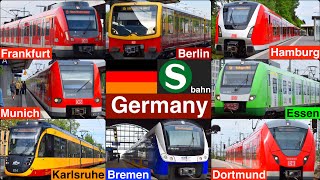 S Bahn  Commuter trains in Germany [upl. by Stoll]