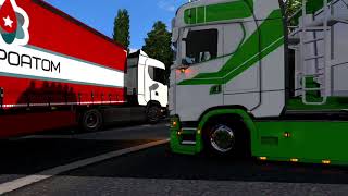 Leave Ciney n°2  Ciney Virtual Truck Show 2020 ets2 [upl. by Enelrak227]