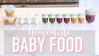 HOW TO MAKE BABY FOOD HOMEMADE PUREES  Angela Lanter [upl. by Elise]