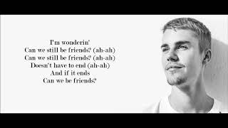 Justin Bieber  Friends Lyrics [upl. by Hymie]