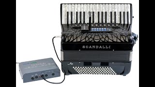 Scandalli Air MIDI Accordion Musictech Digibeat  Built in Sounds amp Rhythms Electronic Bass Sounds [upl. by Learsi]