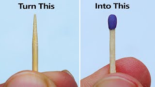 How to Make Matchsticks at Home with Toothpicks [upl. by Gowrie921]