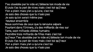 Nekfeu ft Vanessa Paradis  DANS LUNIVERS Paroles  Lyrics [upl. by Mirna]