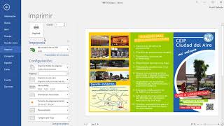 CÓMO IMPRIMIR UN TRÍPTICO EN WORD [upl. by Valerie807]
