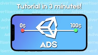 Unity Ads  Tutorial In 3 Minutes  2022 [upl. by Arondel]