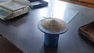 Determination of dry density by sand replacement method [upl. by Hcone]