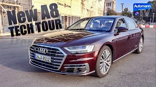 2018 Audi A8 W12 585hp  TECH TOUR 60FPS [upl. by Nils632]