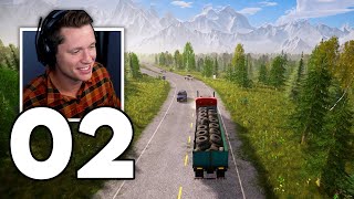 Alaskan Road Truckers  Part 2  Long Haul Delivery Full State Road Trip [upl. by Clem]