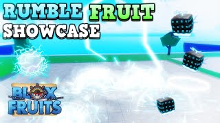 RUMBLE FRUIT V1 amp V2 SHOWCASE ⚡  Blox Fruits [upl. by Malley]