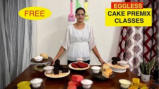 Eggless Cake Premix Classes  Commercial amp Homemade Cake Premix  Cake Premix Recipe  Premix Class [upl. by Natloz]