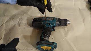 How to disassemble Makita electric battery drill [upl. by Taryne]