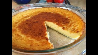 MAGIC CUSTARD PIE  AN EASY FAST AND IMPRESSIVE DESSERT [upl. by Wilton382]