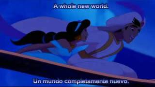 Aladdin  A Whole New World  Español  HQ Subtitled Songs Lyrics Letra  Disney Music [upl. by Bubb563]