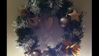 Comment faire une couronne de Noël quotPartie 2quot [upl. by Gnap479]