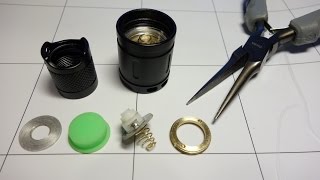 HOW TO Flashlight Mechanical Tail Cap Switch Replacement [upl. by Harewood]