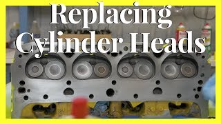 How To Install Heads On A Chevy  Rebuilding A Cylinder Head [upl. by Anyala]