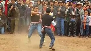 Takanakuy Peruvian fight club festival to solve disputes before the New Year [upl. by Vachel330]