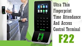 Zkt Eco F22 Installation  Fingerprint Time Attendance and Access Control [upl. by North]