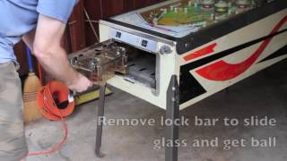 Take apart or move an old Pinball Machine  instructions [upl. by Airdnahs]