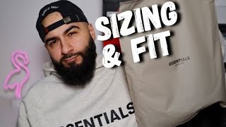 FEAR OF GOD ESSENTIALS HOODIE  Sizing amp Fit  How To Style [upl. by Piggy]