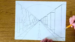 One  Point Perspective  5th grade [upl. by Euqinaj]