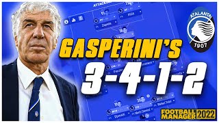 FM22  GASPERINIS 3412 ATALANTA TACTIC  FOOTBALL MANAGER 2022 [upl. by Anigue]