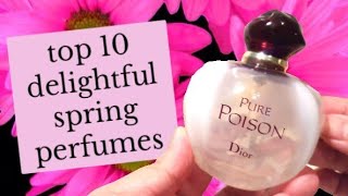 TOP 10 SPRING PERFUMES  From My Perfume Collection 2020 [upl. by Aikel]