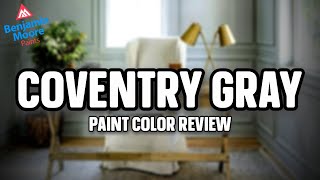 Benjamin Moore Coventry Gray Color Review [upl. by Deni]