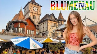 Blumenau la Ciudad Alemana de Brasil  Recorriendo la ciudad  tomas de drone [upl. by Poppas893]