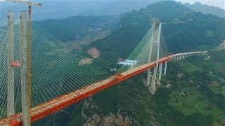 China Sets Record for Worlds Highest Bridge Again [upl. by Eglantine]