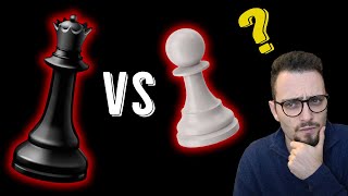 EASY CHESS ENDGAMES Queen vs Pawn [upl. by Llig752]