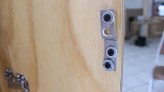 How to install Cabinet Lock on two doors [upl. by Enomyar90]