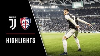 HIGHLIGHTS Juventus vs Cagliari  40  Ronaldo hattrick [upl. by Nyrrat]